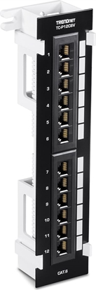 Attēls no Trendnet TC-P12C6V Patch Panel, 12-Port Wall Mount Cat6 ungeschirmt