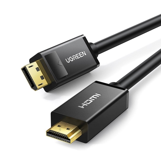 Picture of Ugreen DisplayPort - HDMI cable Ugreen DP101 4K 3m - black