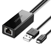 Picture of Ugreen Ugreen 30985 external network card for Chromecast with micro USB / USB-A connectors 100Mb/s 1m - black