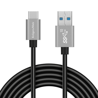 Изображение USB – USB Type-C 10 Gbps savienotājkabelis (1 m) – Kruger & Matz Basic sērija