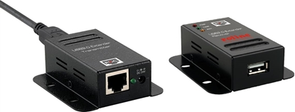 Изображение USB2.0 pagarinātājs pa RJ-45, PoC, 1xUSB, max.50m, ROLINE