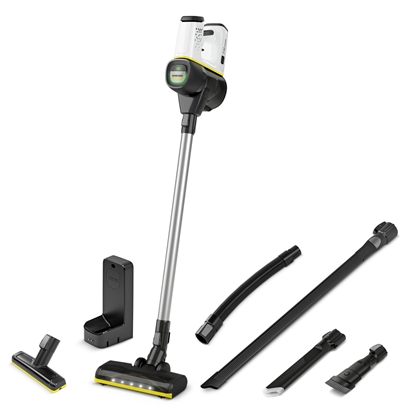 Attēls no Vacuum Cleaner|KARCHER|Cordless vacuum cleaner VC 6 Cordless ourFamily Car|Upright/Cordless/Car cleaning/Rechargeable/For carpets|Noise 78 dB|White|Weight 2.6 kg|1.198-672.0