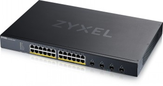 Picture of ZYXEL XGS1935-28HP, 28 PORT LITE-L3 SMART MANAGED POE SWITCH, 24X GIGABIT POE AND 4X 10G SFP+, HYBRID MODE, STANDALONE OR NEBULAFLEX CLOUD, 375 WATT POE