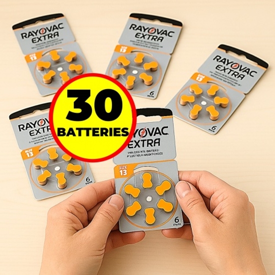 Picture of 30 gab.  Ekonomiskais Komplekts Dzirdes aparāta baterijas | Izmērs 13 | Extra Advanced Zn-Air PR48