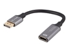 Изображение Adapter Displayport(M)- HDMI(F)8K na kablu 20cm srebrny