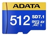 Изображение ADATA mSD EXPRESS SWITCH 2 512GB PCIe U3 C10 V30 RW:800MBs/700MBs