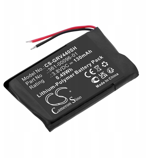 Picture of Akumulator Bateria Typ 361-00096-01 Do Garmin Vivoactive 4s 4 S 40mm 130mah / Cs-grv440sh