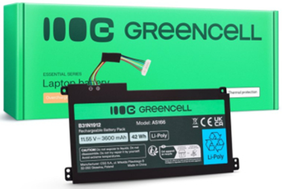 Picture of Bateria Green Cell Akumulators AS166 for Asus VivoBook 14 C31N1912 5904326376786 AS166 (5904326376786)