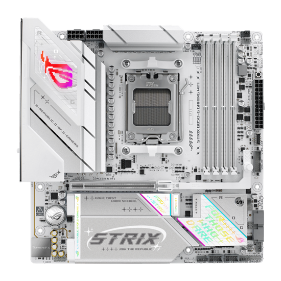 Picture of Asus ROG STRIX B850-G GAMING WIFI | Processor family AMD | Processor socket AM5 | DDR5 | Supported hard disk drive interfaces SATA, M.2 | Number of SATA connectors 2