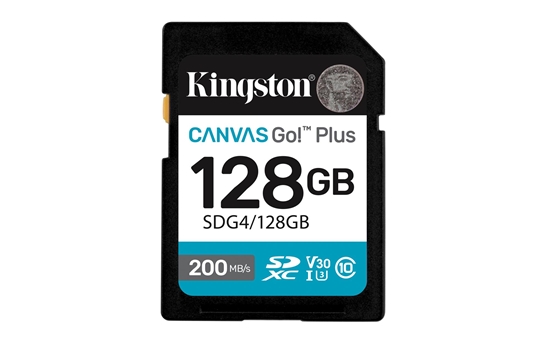 Picture of Atmiņas karte Kingston 128GB SDXC Canvas Go Plus Gen4