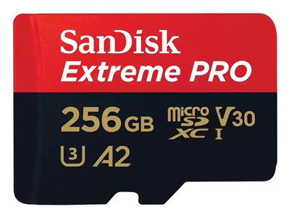 Picture of Atmiņas karte Sandisk MicroSDXC 256GB + SD adapter