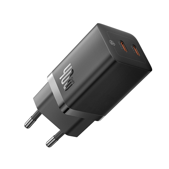 Picture of Baseus GaN5 Pro 40W 2xUSB-C Wall Charger - Black