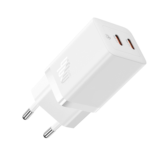 Picture of Baseus GaN5 Pro 40W 2xUSB-C Wall Charger - White