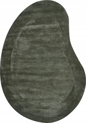 Attēls no Beliani Dywan z wiskozy 160 x 230 cm zielony MASSO