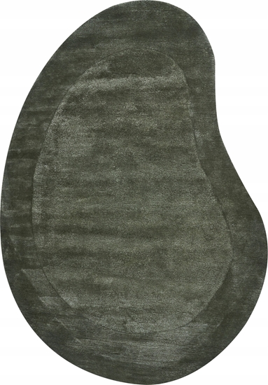 Изображение Beliani Dywan z wiskozy 160 x 230 cm zielony MASSO