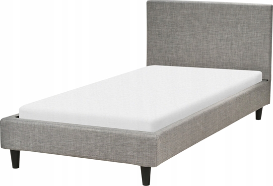 Изображение Beliani óko welurowe 90 x 200 cm jasnoszare FITOU