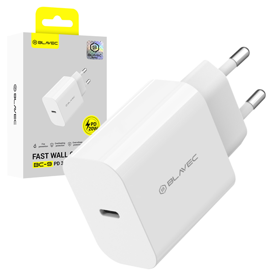 Picture of Blavec Wall charger BC-9 - Type C - PD 20W 3A (TCB