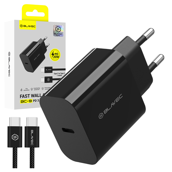 Изображение Blavec Wall charger BC-9 - Type C - PD 20W 3A with