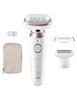 Изображение Braun Epilator | SES9-030 3D Silk-Epilk 9 Flex | Operating time (max) 50 min | Number of power levels 2 | Wet & Dry | White/Rose