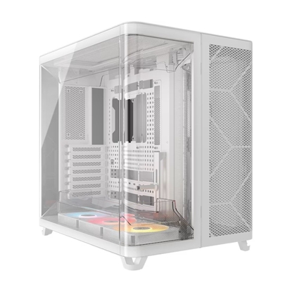Attēls no CORSAIR AIR 5400 RS-R ARGB TG MidTwr Wh