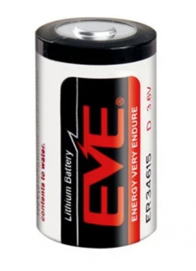Изображение D baterija 3.6V EVE LiSOCl2 ER34615 19000mAh iepakojumā 1 gb.