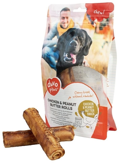 Picture of Duvo+ PRZYSMAK DLA PSA 330g CHICKEN & PEANUT BUTTER STICKS 12cm/5szt /1/ 36