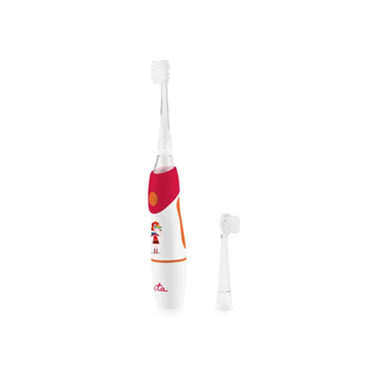 Picture of ETA Toothbrush | Sonetic ETA071090030 | Battery operated | For kids | Number of brush heads included 2 | Number of teeth brushing modes 1 | Red/White