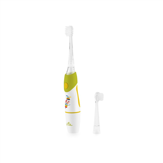 Picture of ETA Toothbrush | Sonetic ETA071090040 | Battery operated | For kids | Number of brush heads included 2 | Number of teeth brushing modes 1 | Green/White