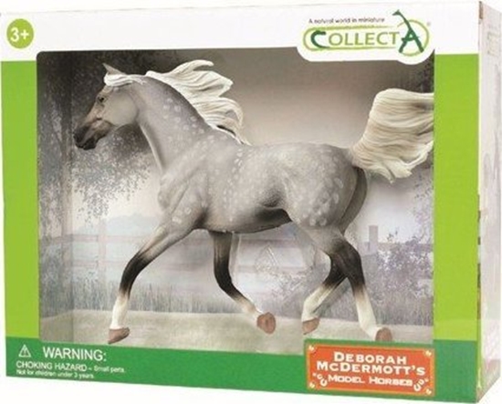 Изображение Figurka Collecta Póarabski Ogier maci szaroczarnej 1:12 Deluxe