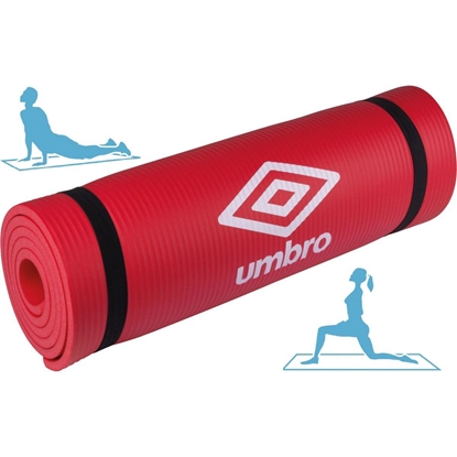 Изображение FITNESS PAKLĀJS NBR pretslīdošs 190x58x1CM SARKANS UMBRO