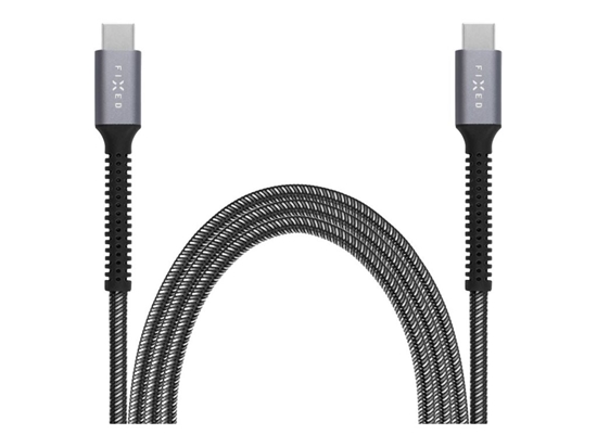 Изображение Fixed | Armor Cable USB-C/USB-C, 1.2 m, 240W | FIXDA-CC12-GR