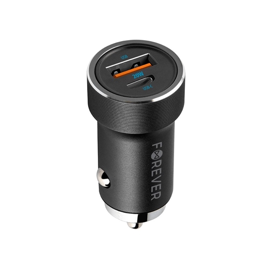 Изображение Forever CC-06 PD QC Car Charger USB-C / USB / 20W