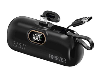 Picture of Forever MTB-100 Mini Power bank 22.5W 5000mAh USB-C