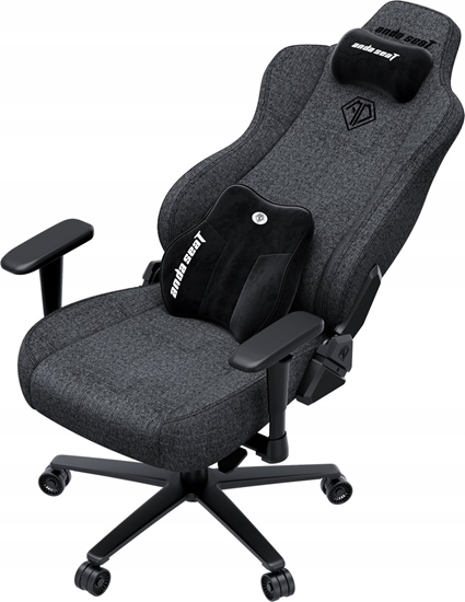 Изображение Fotel Anda Seat Fotel gamingowy materiaowy Novis Plus XL ciemnoszary obrotowy