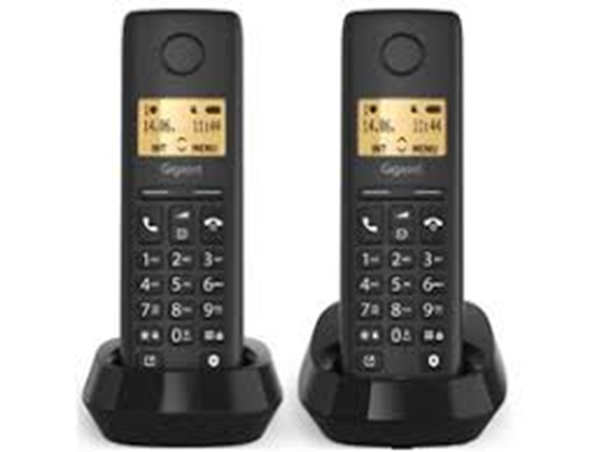 Изображение GIGASET WIRELESS PHONE BASIC 100 DUO BLACK (L36852-H3206-D201)