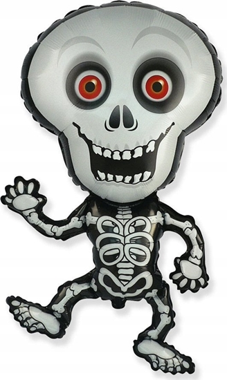 Изображение GoDan Balon foliowy Szkielet szary 101cm