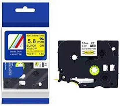 Attēls no Hs2-611 termosēžas caurule, dzeltena, 5.8mm x 1.5 m (analogs tze)