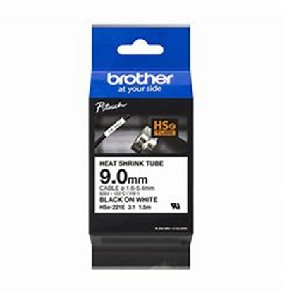 Attēls no HSe-221E termosēžas caurule, balta, 9mm x 1.5 m(1,6-5,4mm)