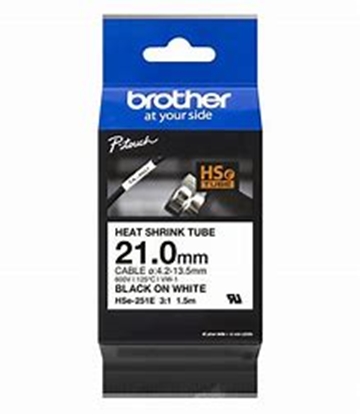 Attēls no HSe-251E termosēžas caurule, balta, 21mm x 1.5 m(4,2-13,5mm)