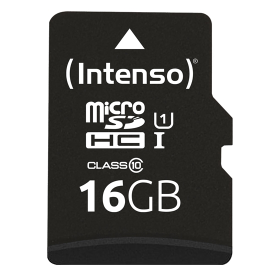 Picture of Intenso microSDHC Card      16GB C10 UHS-I Premium with Adapter