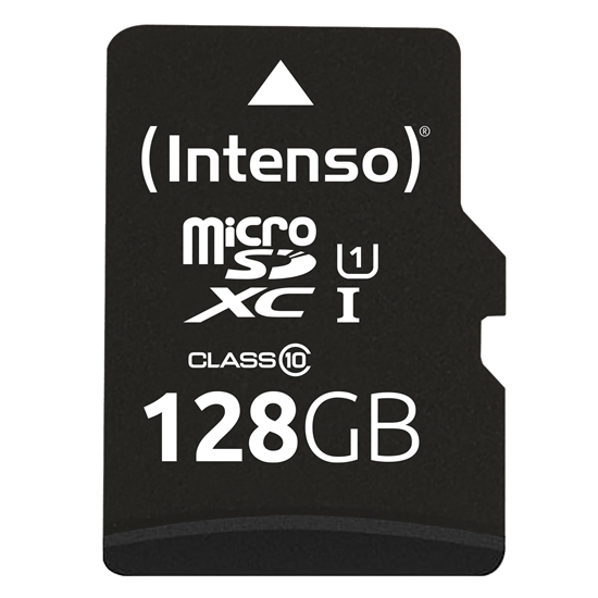 Picture of Intenso microSDXC Cards    128GB C10 UHS-I Premium with Adapter