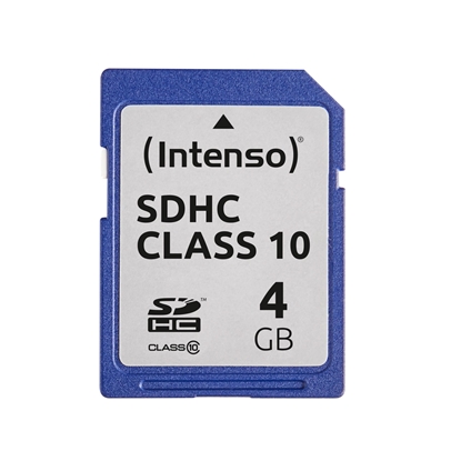 Attēls no MEMORY SDHC 4GB C10/3411450 INTENSO