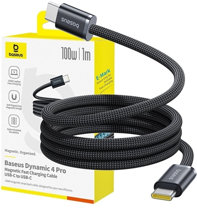 Attēls no Kabel USB Baseus USB-C - USB-C 1 m Czarny (BSU9073)