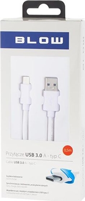 Attēls no Kabel USB Blow USB-A - 0.5 m Biay (66-120#)