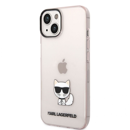 Attēls no Karl Lagerfeld - Karl Lagerfeld Choupette Logo Case for iPhone 14 Plus Pink