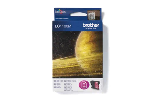 Изображение LC-1100M sarkana tintes kasete 325 lapām (5,5ml) (DCP385,585,715,MFC290,490,615)