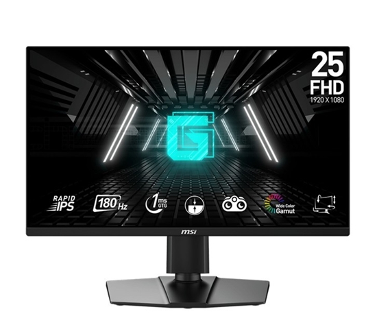 Изображение LCD Monitor|MSI|G255PF E2|24.5"|Gaming|Panel IPS|1920x1080|16:9|180Hz|1 ms|Speakers|Swivel|Pivot|Height adjustable|Tilt|G255PFE2