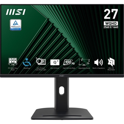 Изображение LCD Monitor|MSI|PRO MP275QPG|27"|Business|Panel IPS|2560x1440|16:9|100 Hz|1 ms|Speakers|PROMP275QPG