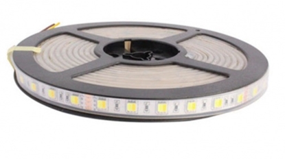 Изображение LED Lenta 5m WW DC12V 60LED/m 4.8W IP65 350Lm/m  (silti balta)