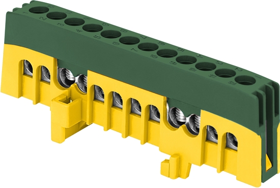 Picture of Listwa zasilajca Orno Listwa zaciskowa izolowana PRO PE, 12 przewodów, zielony, OR-LZ-8208/12/GN